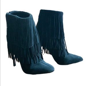 Zara Fringe Booties